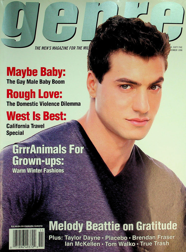 Genre Gay Interest Magazine  Cover Guy Frank Rivera / Melody Beattie On Gratitude  November 1998     042326lmp
