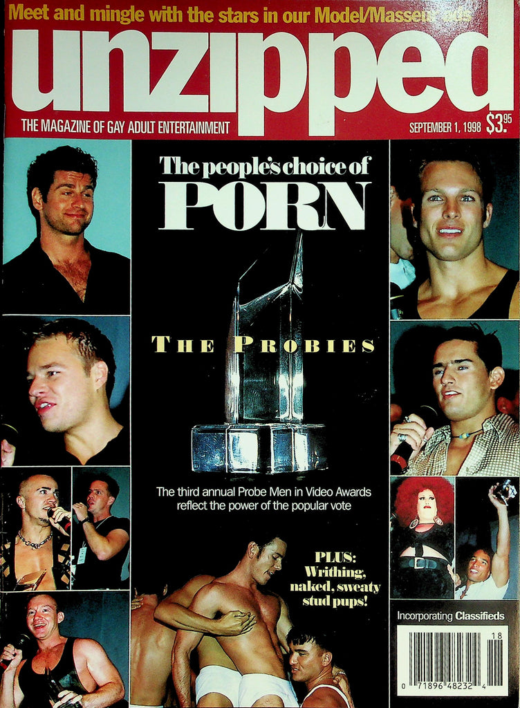 Unzipped Gay Magazine  The People's Choice Of Porn :  The Probies  September 1, 1998      050326lmp