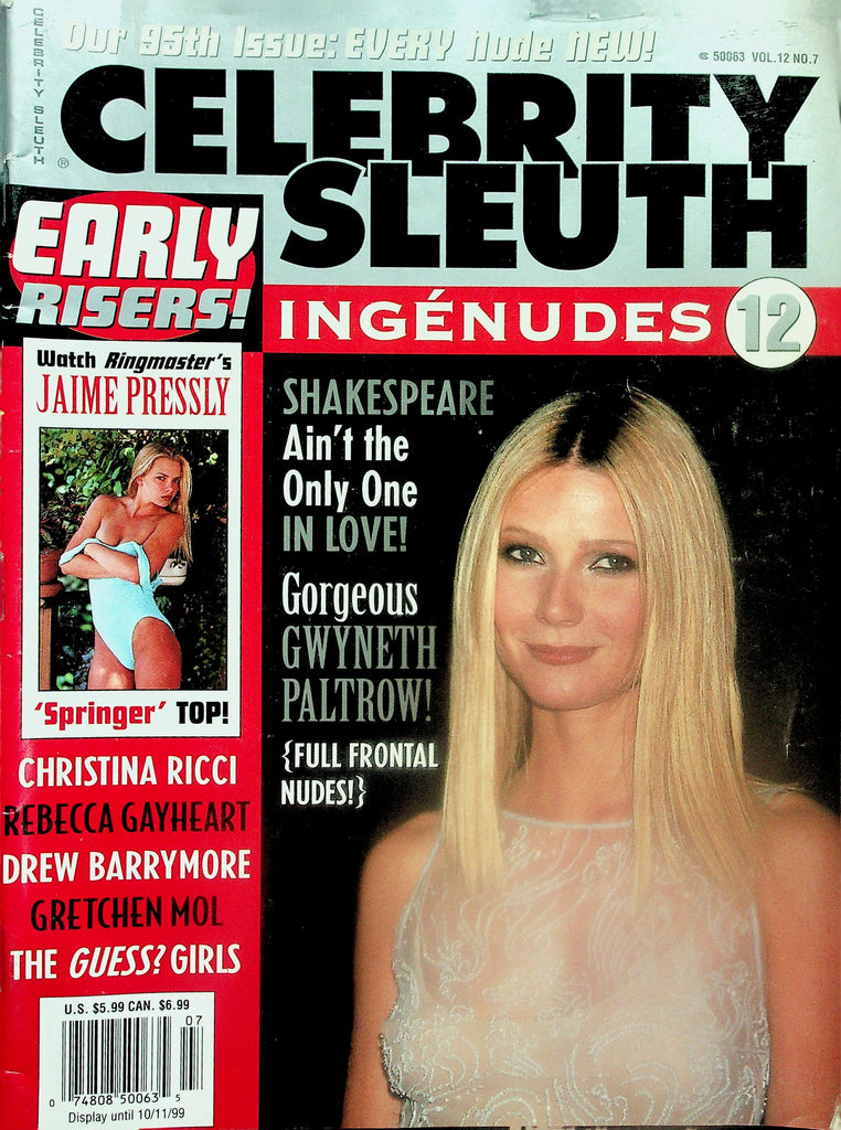 Celebrity Sleuth Magazine   Gwyneth Paltrow , Drew Barrymore & More! vol.12 #7  1999      121225lmp