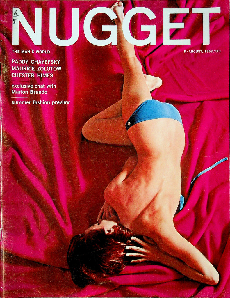 Nugget Magazine Ft. Paddy Chayefsky, Maurice Zolotow & Marlon Brando August 1963 101325RP-