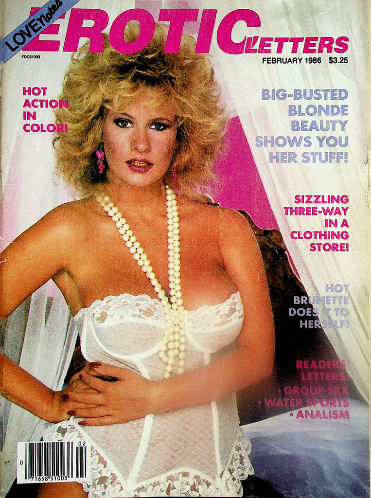 Erotic Letters Magazine  Covergirl Lori   February 1986     022225lm-p