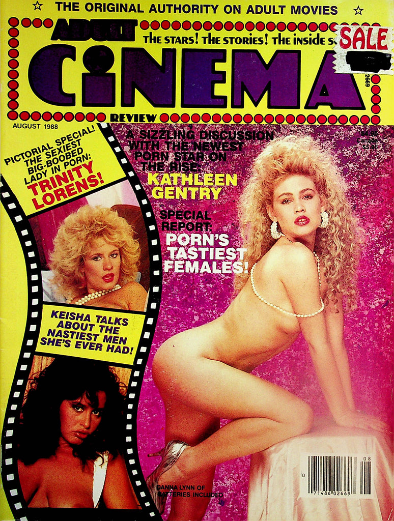 Adult Cinema Magazine  Covergirl Danna Lynn/ Keisha, Trinity Loren  August 1988     092123lm-p2