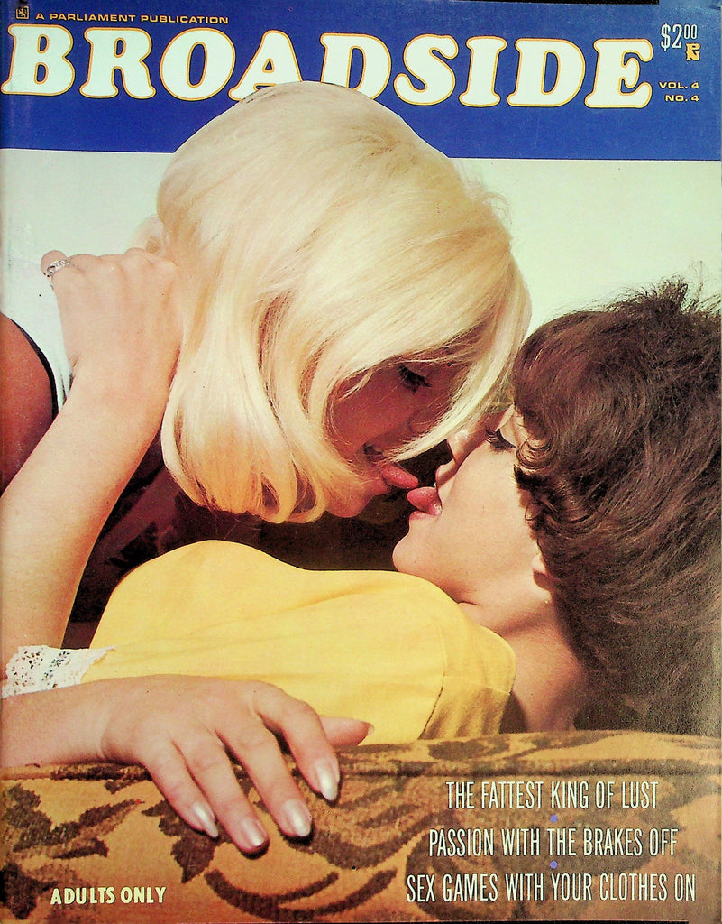 Broadside Magazine Passion With The Brakes Off / Sex Games With Clothes On   vol.4 #4  1969  Parliament    082326lmp-GSC