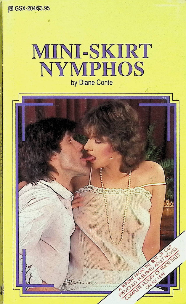 Mini-Skirt Nymphos by Diane Conte GSX-204 1990 Reprint Adult Paperback Novel-081324AMP