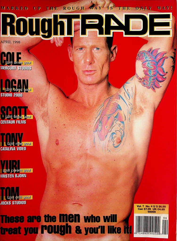 Rough Trade Gay Magazine   Coverguy Cole Tucker  April 1998    091523lm-p