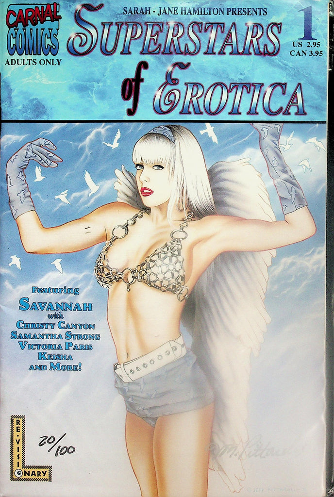 Carnal Comics Superstars Of Erotica w/ Savannah, Christy Canyon & More! #1  Signed by Artist     111125lm-p
