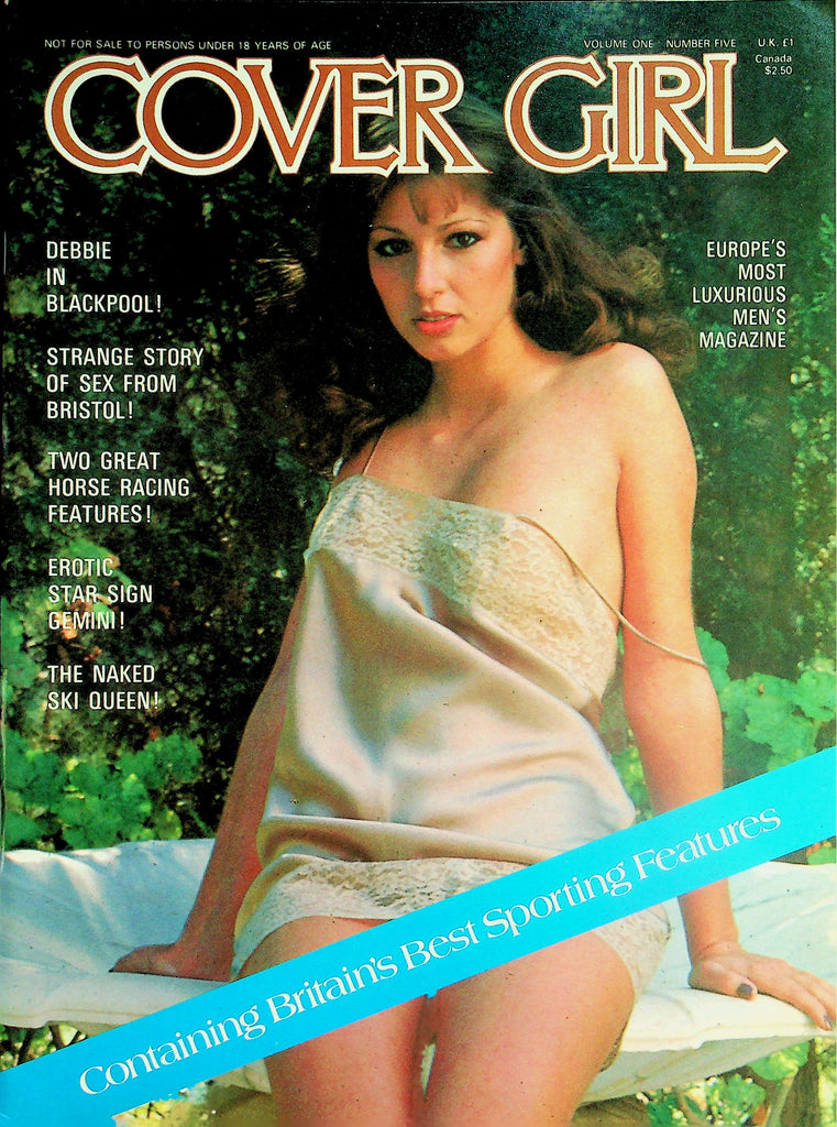 Cover Girl Magazine   The Naked Ski Queen / Debbie In Blackpool  vol.1 #5  1970's  040826lmp