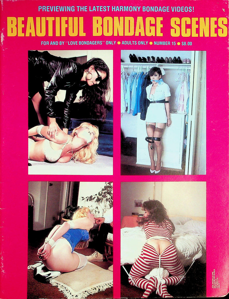 Beautiful Bondage Scenes Magazine   Previewing The Latest Harmony Bondage Videos!  #15  1989 London Enterprises   020626lmp