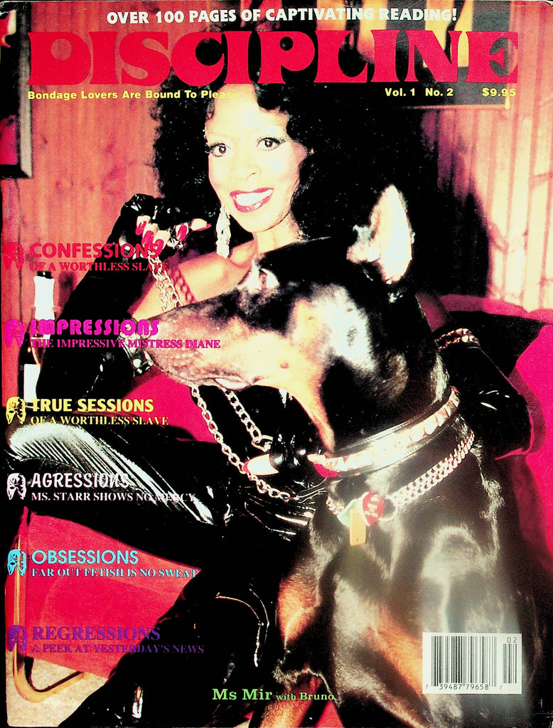 Discipline Bondage Magazine   Cover: Ms Mir  vol.1 #2  1990's     051526lmp
