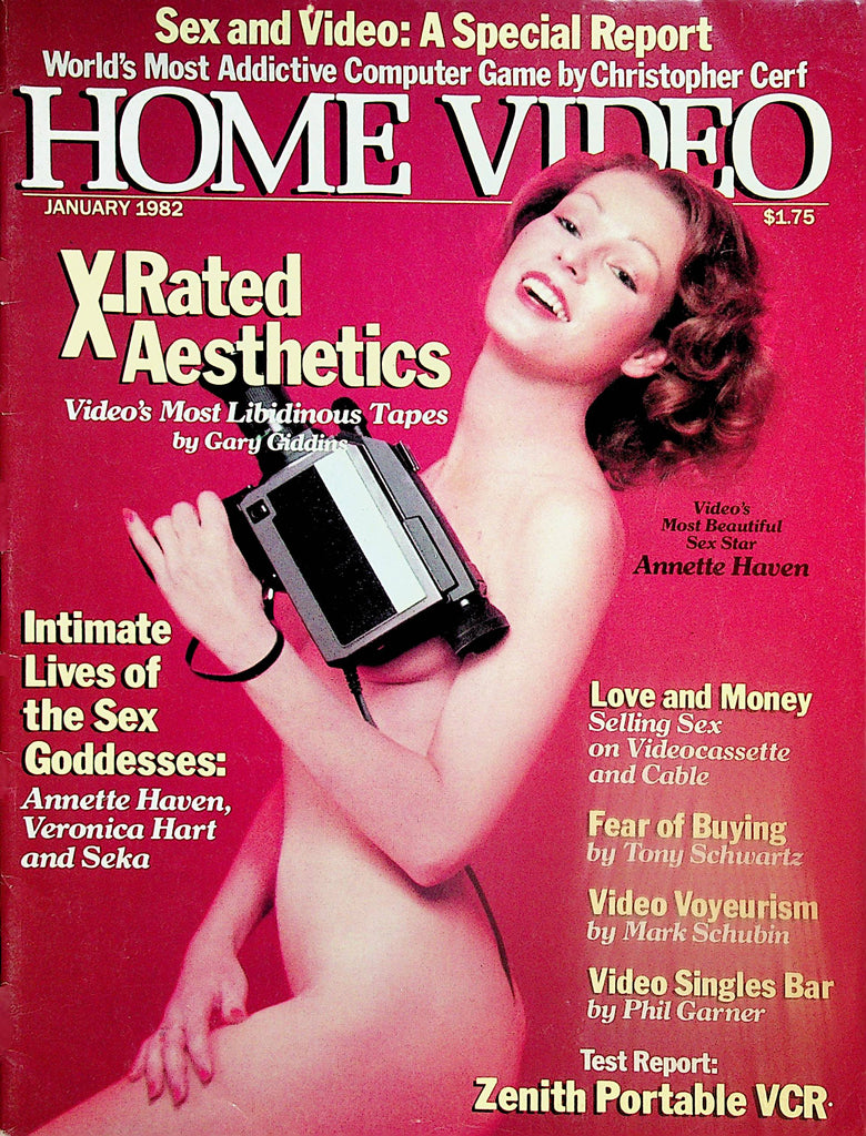 Home Video Magazine   Covergirl Annette Haven / Veronica Hart / Seka  January 1982    050224lm-p