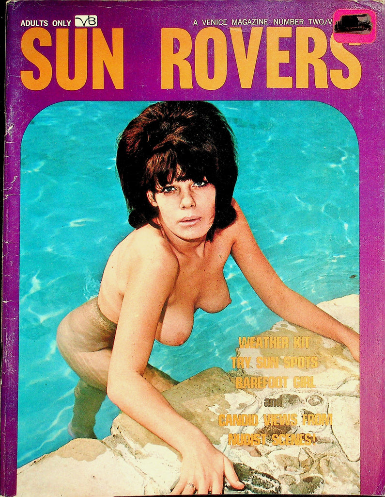 Sun Rovers Nudist Magazine  Try Sun Spots / Barefoot Girl  #2 September 1969   062426lmp-GSC
