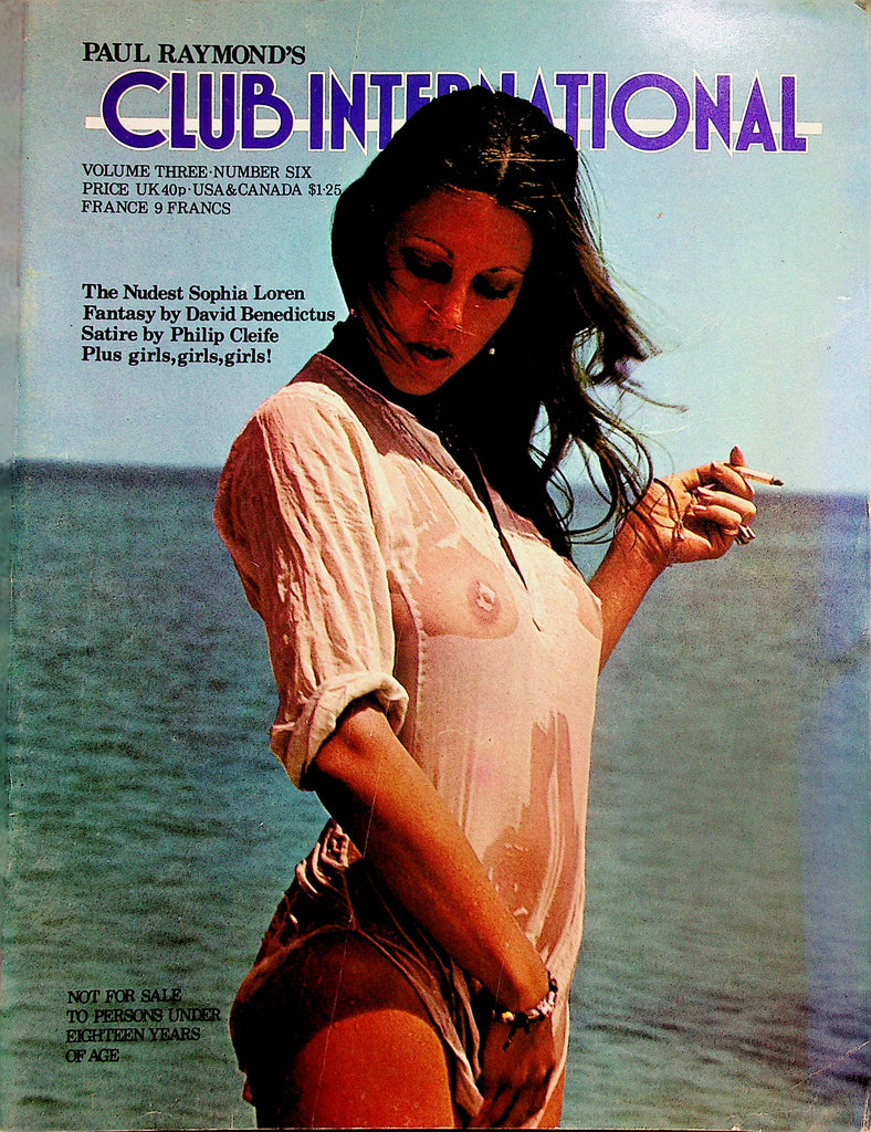 Club International Magazine  The Nudest Sophia Loren  vol.3 #6  1974 Paul Raymond  113024lm-p2