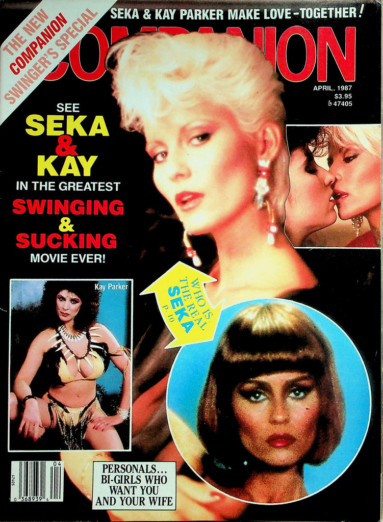 Companion Magazine  Seka & Kay In The Greatest Swinging & Sucking Movie Ever!  April 1987   051926lmp
