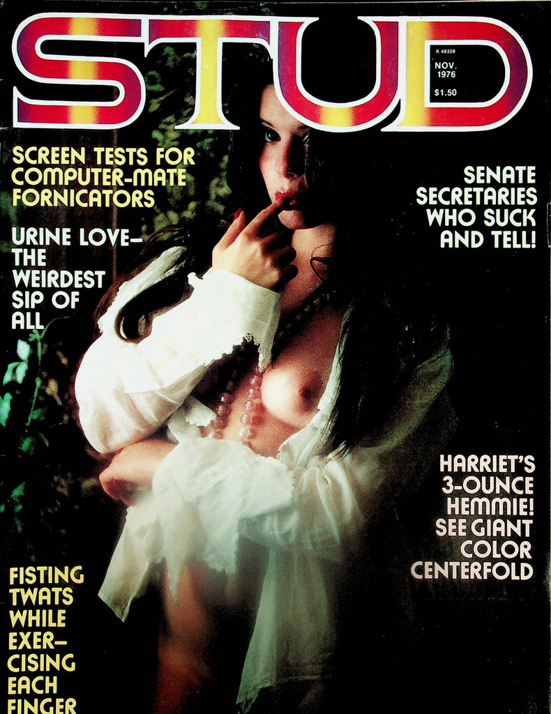 Stud Vintage Magazine  Centerfold: Harriet's 3-Ounce Hemmie  November 1976  062825lm-p