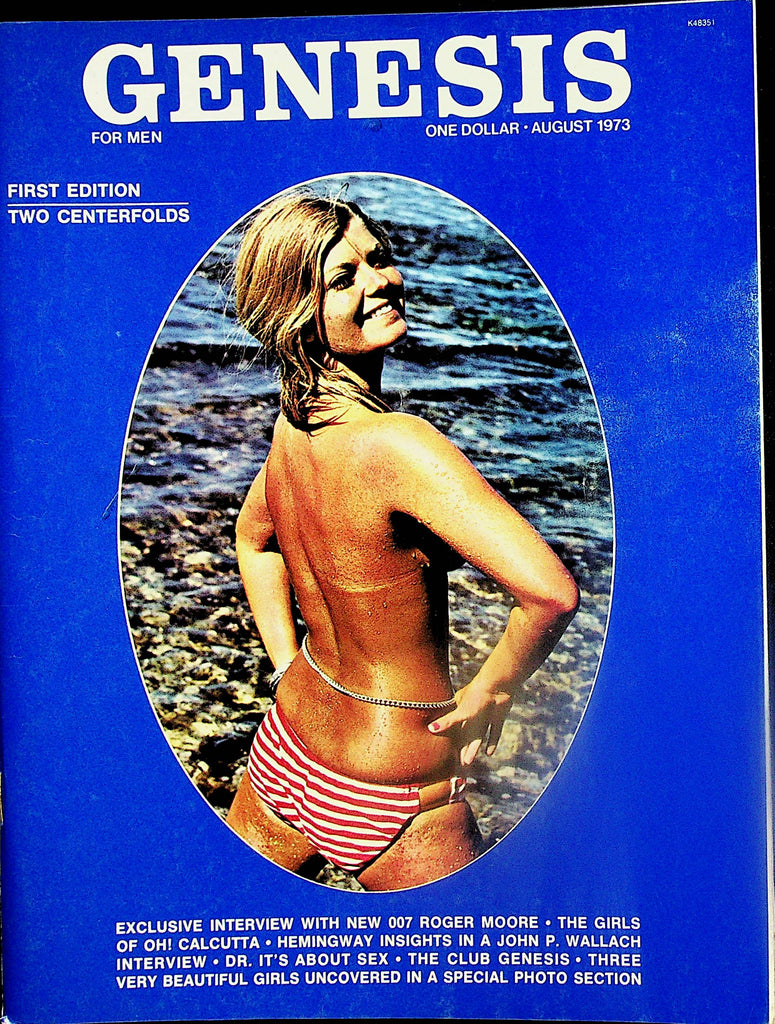 Genesis Magazine  Centerfold Jo Jo / 007 Roger Moore Interview  2 centerfolds  August 1973    032224lm-p