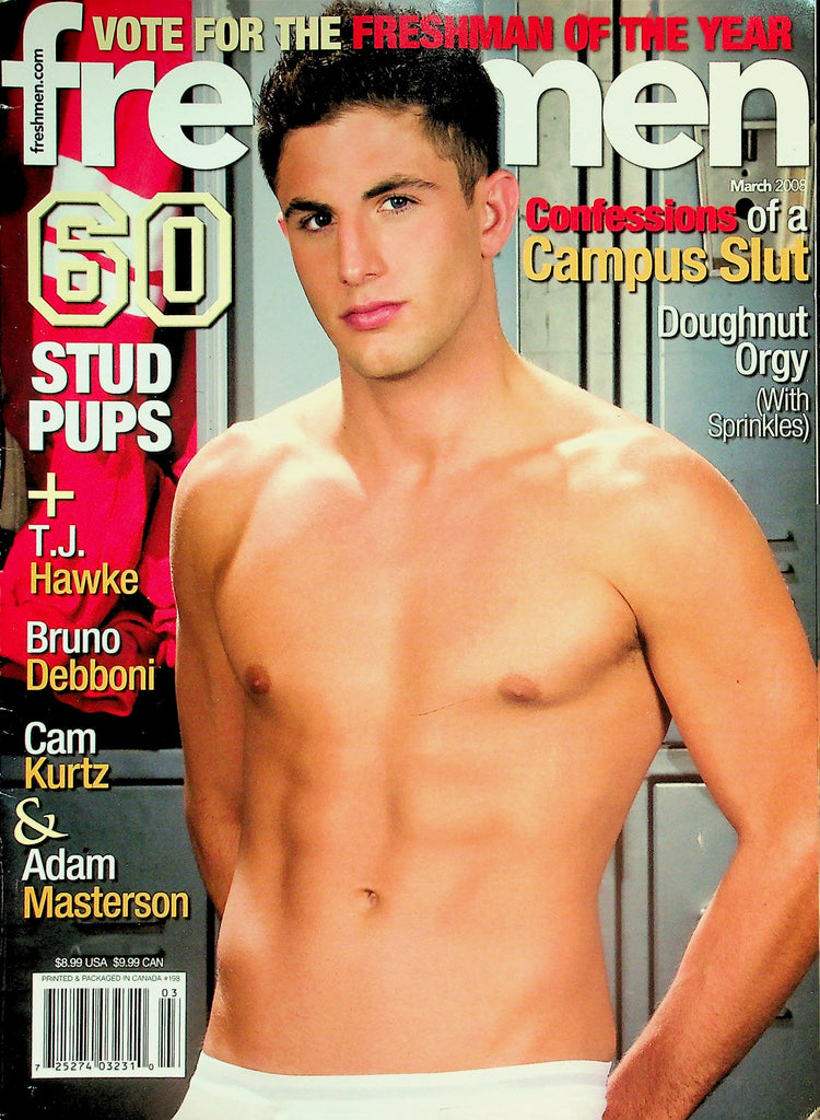 Freshmen Gay Magazine  Cover Guy T.J. Hawke   March 2008     032226lmp