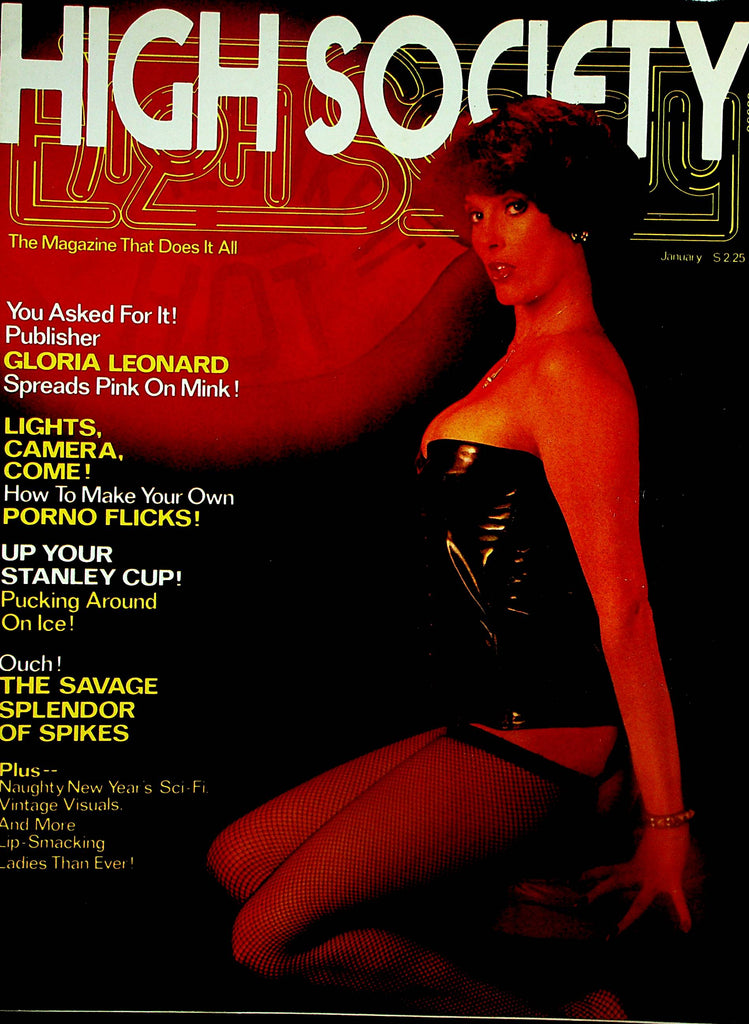 High Society Magazine  Gloria Leonard Spreads  January 1978     031325lm-p