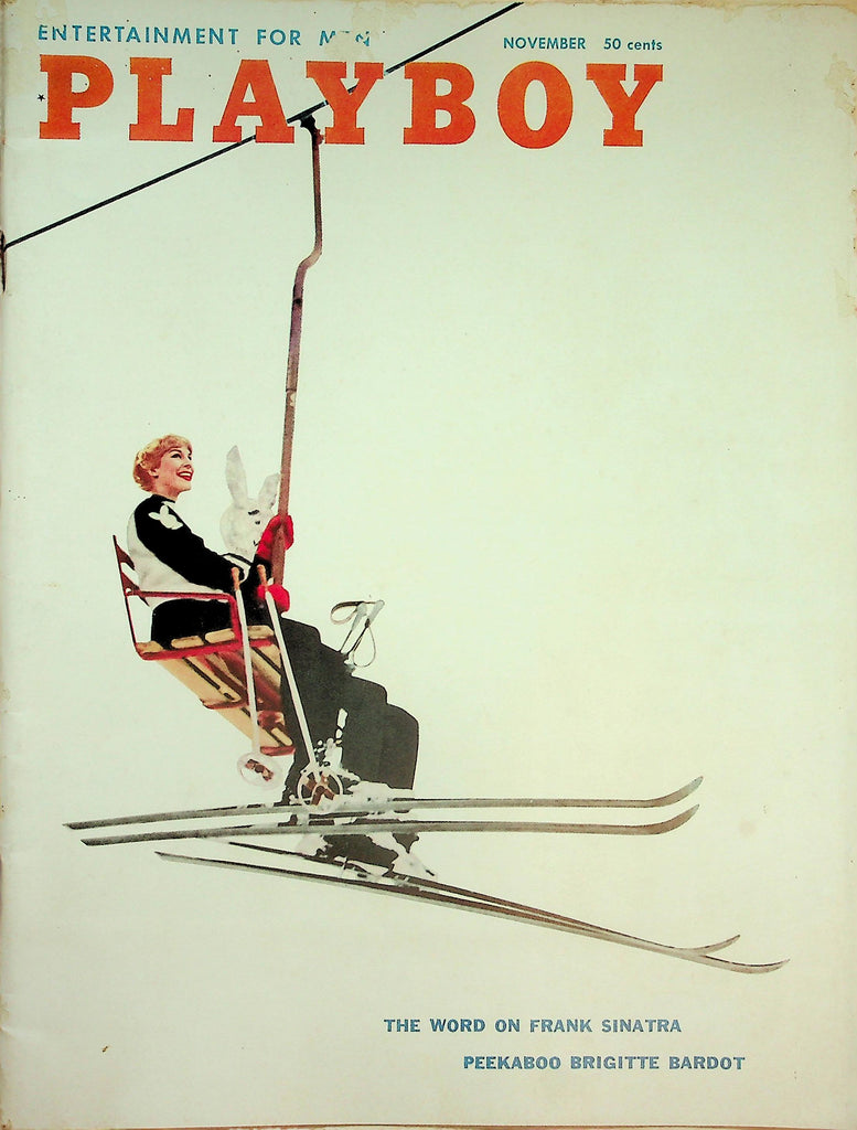 Playboy Magazine   The Word On Frank Sinatra / Brigitte Bardot  November 1958    w/CF     011626lmp