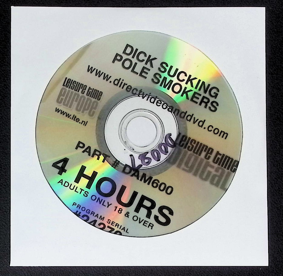 Dick Sucking Pole Smokers - Case/Cover Art Not Included - 4 Hour Adult DVD Leisure Time Digital - 082125AKDVD-B