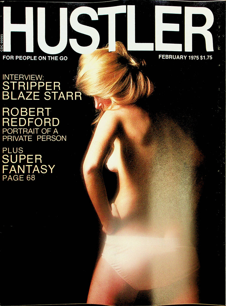 Hustler Magazine  Blaze Star Interview / Robert Redford / Centerfold Girl Marcia  February 1975  042125lm-p