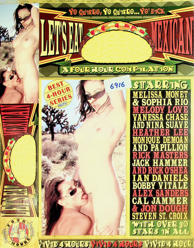 Let's Eat Mexican Melissa Monet Sophia Rio Melody Love Adult VHS Vivd 042126NAVHS2-3