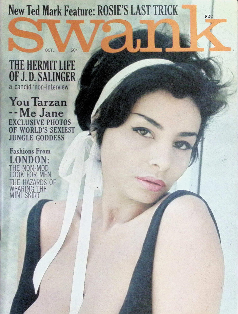 Swank Magazine October 1966 Hermit Life of J.D. Salinger, London Fashions 092826LLP