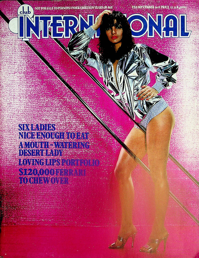 Club International Magazine  A Mouth-Watering Desert Lady / Loving Lips Portfolio  September 1978   Paul Raymond   101224lm-p