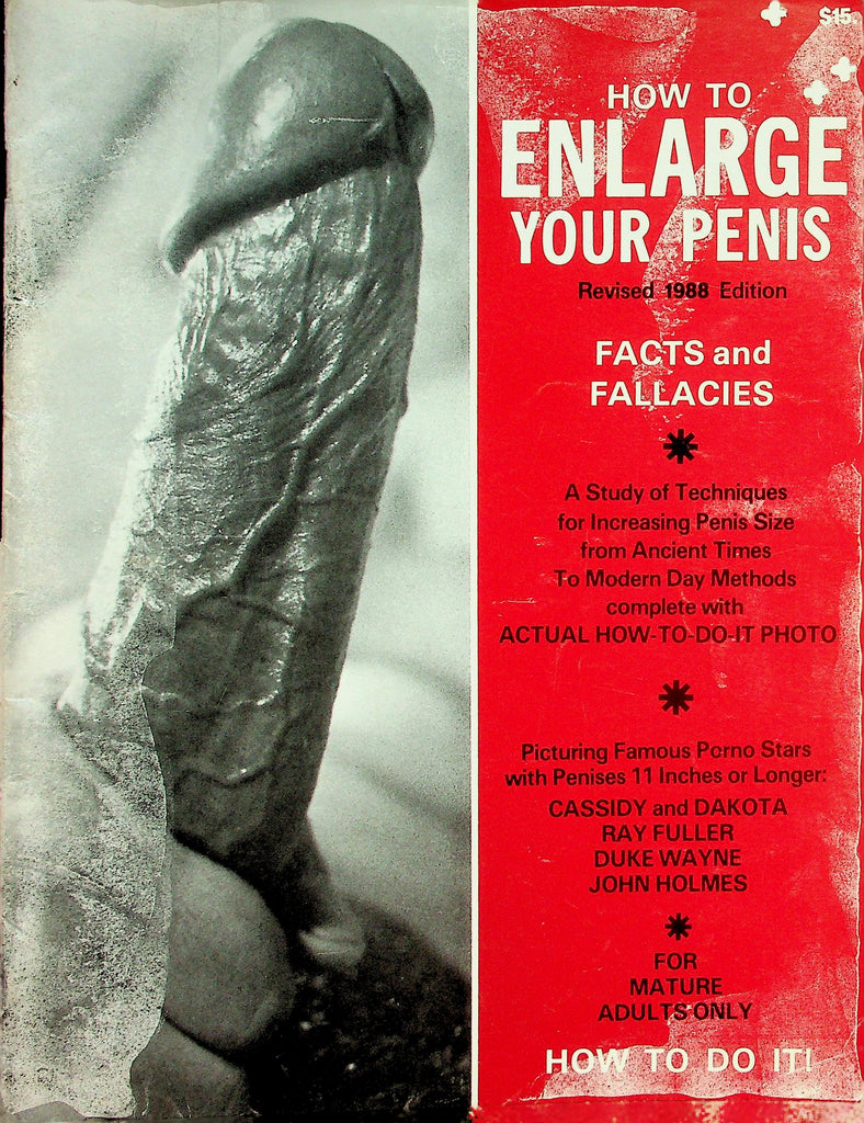 How To Enlarge Your Penis Magazine  Techniques To Increase / John Holmes  1988 043026lmp