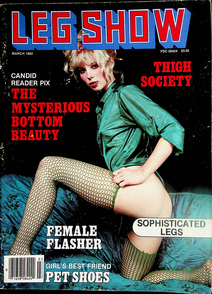 Leg Show Magazine  The Mysterious Bottom Beauty / Thigh Society  March 1982    010725lm-p