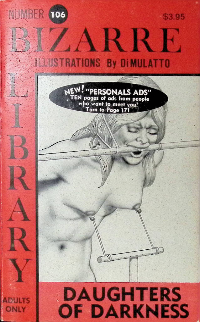Step Daughters of Darkness BZ-106 1983 Bizarre Library Illustrations by Di Mulatto Star Distributors Adult Novel-042524AMP