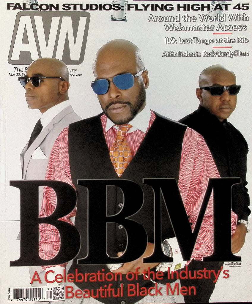 AVN Adult Video News Magazine November 2016 Vol 33 Issue 11 Sean MIchaels Lexington Steele Mandingo 101825AMP