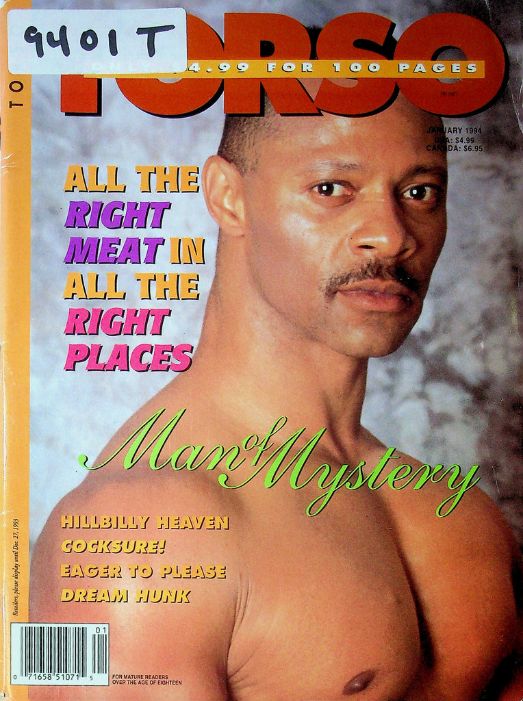 Torso Magazine Man Of Mystery January 1994 090325RP-