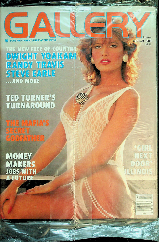 Gallery Magazine   'Girl Next Door' Illinois / Dwight Yoakam, Randy Travis, Steve Earle  March 1988  mew/sealed     031126lmp