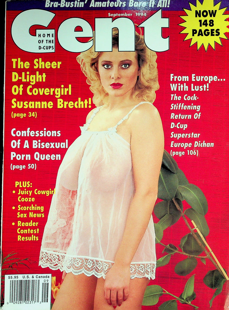Gent Busty Magazine  Covergirl Susanne Brecht / Europe Dichan  September 1994 061526AMP-
