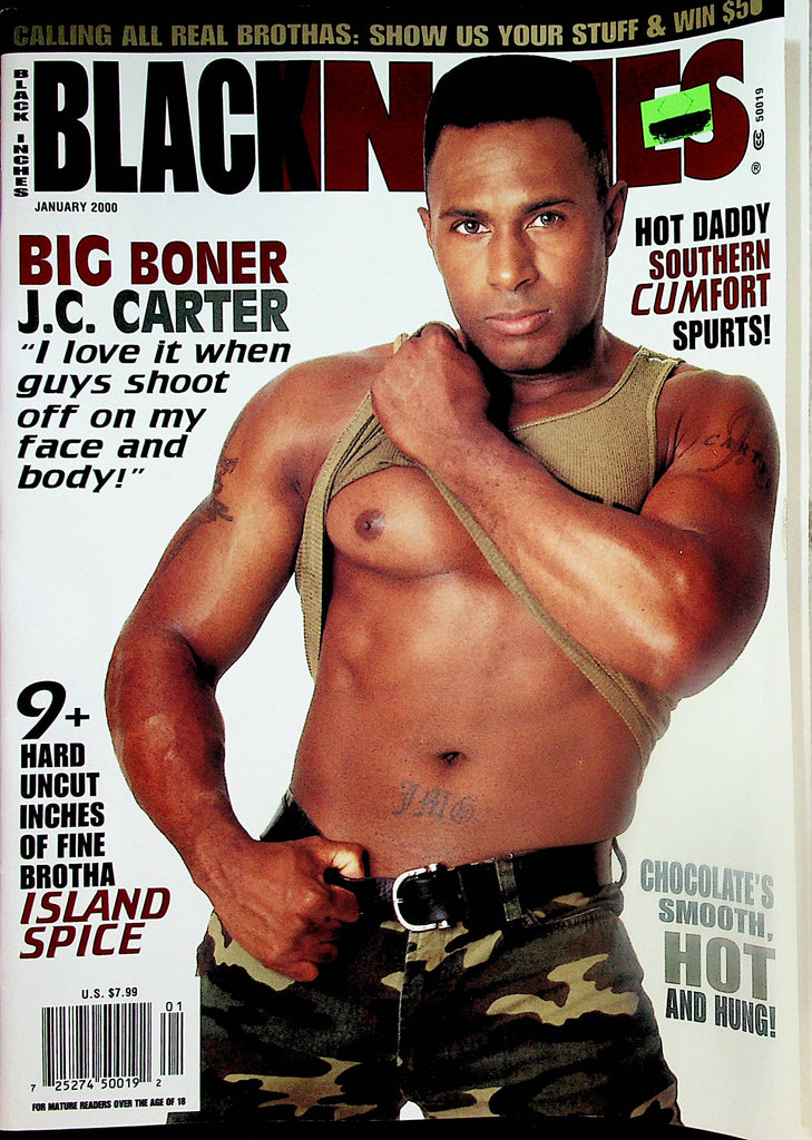 Black Inches Gay Magazine  Big Boner J.C. Carter  January 2000    092724lm-p