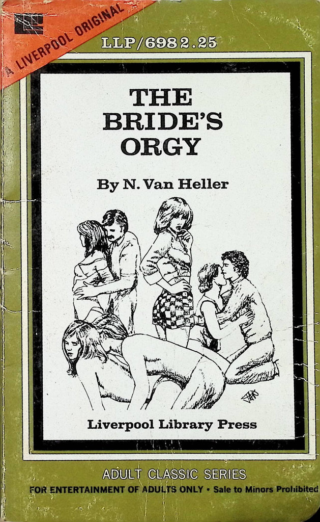 The Bridge's Orgy N Van Heller LLP698 1977 Liverpool Library Adult Paperback Novel-082124AMP