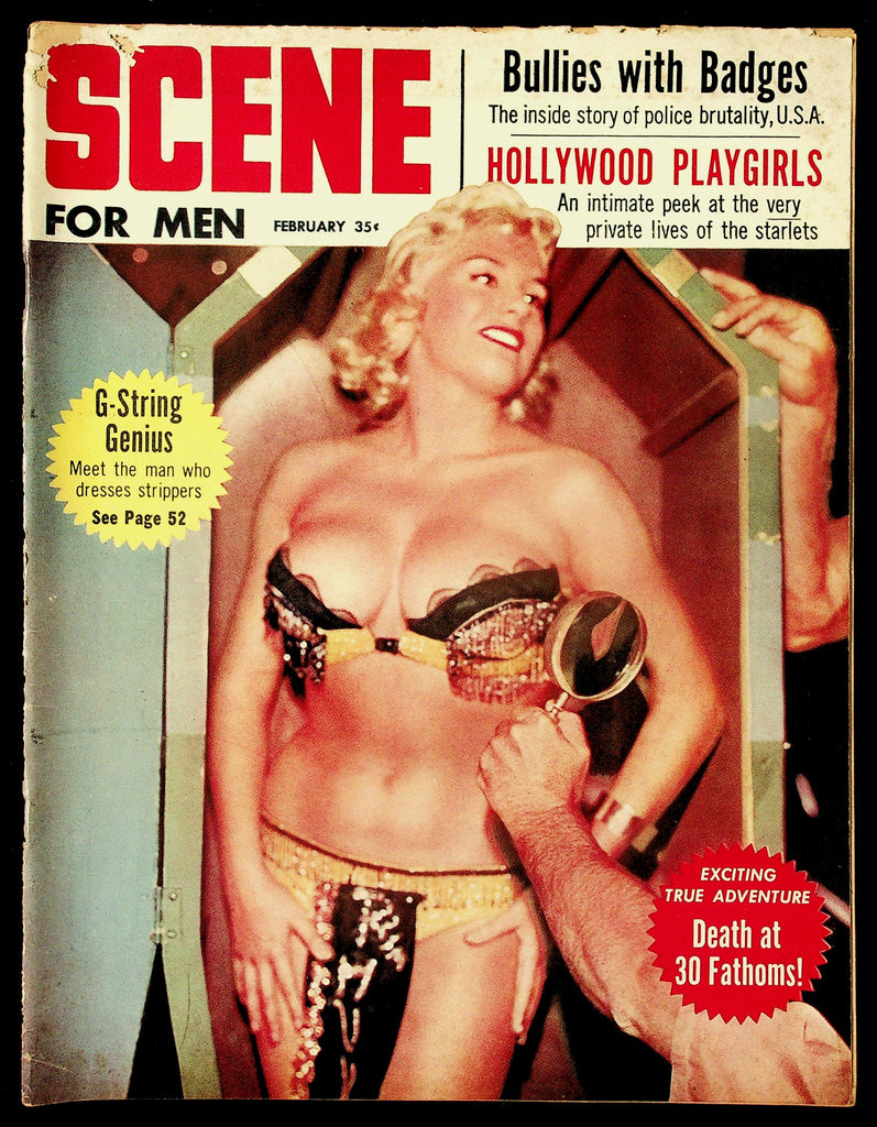 Scene Adult Magazine Vol 7 #1 February 1961 G String Genius 091826HRP-93