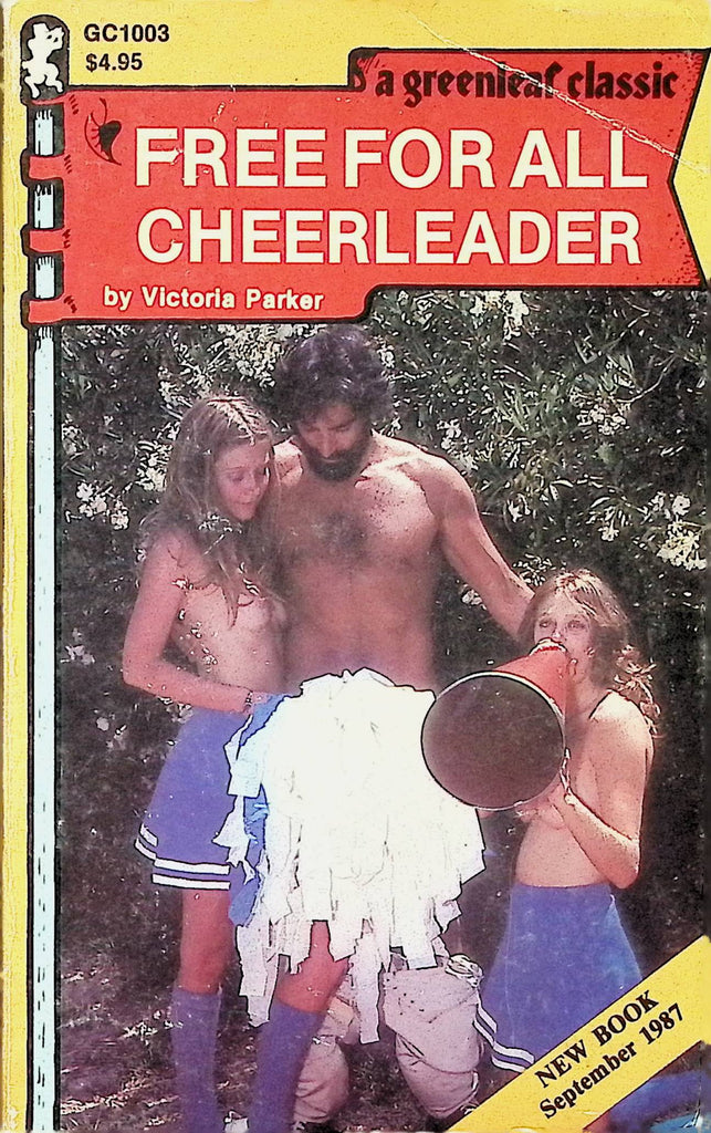 Free For All Cheerleader by Victoria Parker GC1003 1987 Greenleaf Classic Adult Erotic Paperback Novel-071224AMP