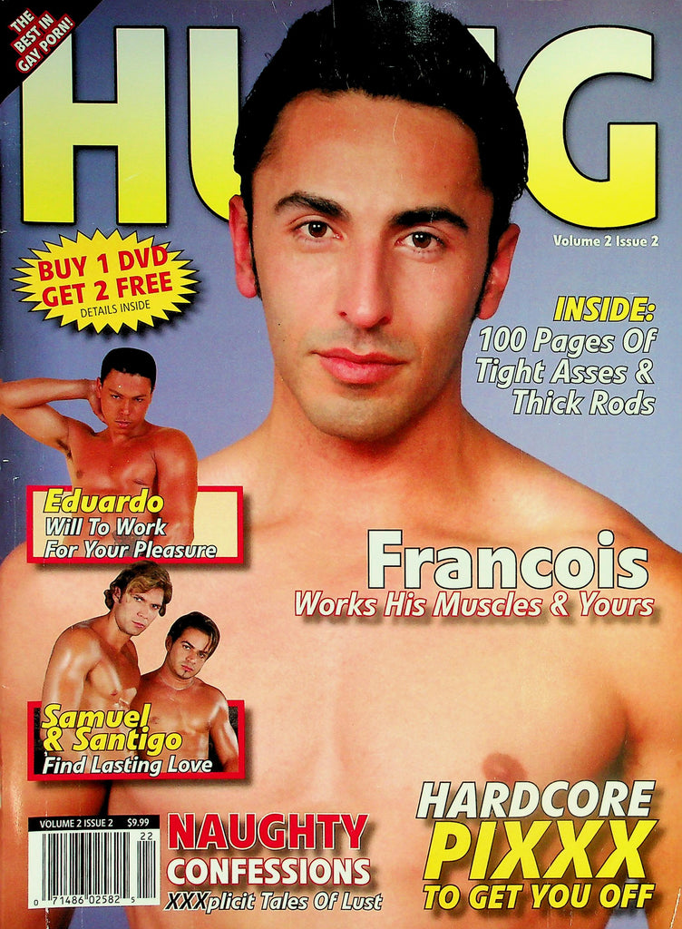 Hung Gay Magazine  Cover Guy Francois Works His Muscle & Yours  vol.2 #2  1990's   031326lmp