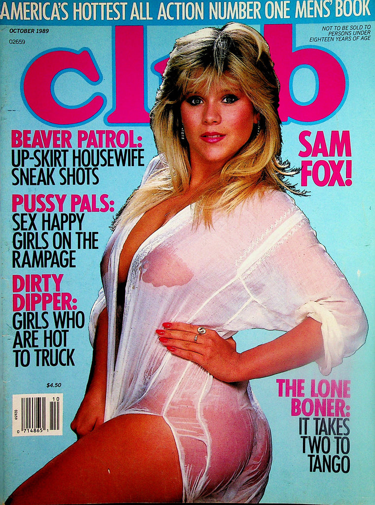 Club Magazine  Samantha Fox  /  Pussy Pals  October 1989    090523lm-p2