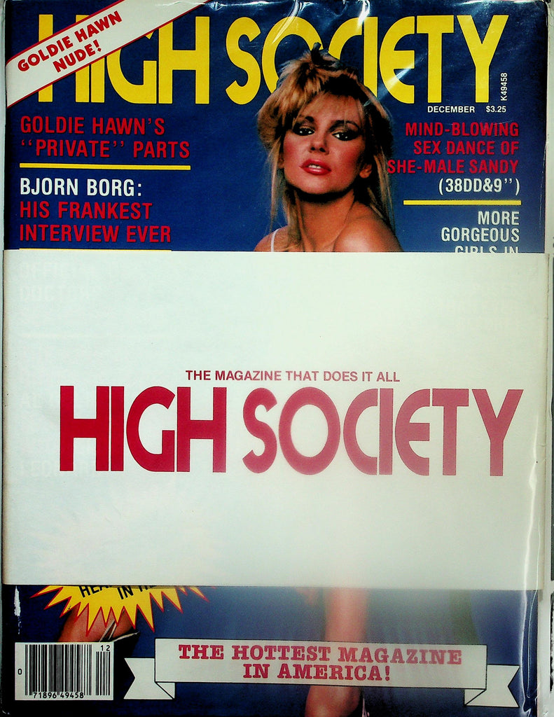 High Society Magazine  Goldie Hawn Nude!  December 1981   113025lmp