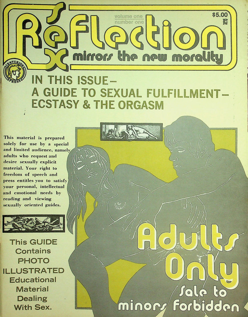 Sex Reflection Magazine   A Guide To Sexual Fulfillment Ecstasy & The Orgasm   vol.1 #1  1971    052526lmp-GSC