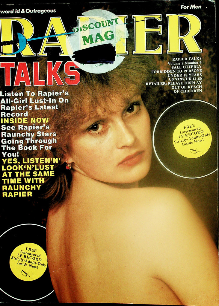Rapier Talks Magazine Centerfold Girl Of The Month Sheila /with Record  vol.2 #6 1981   111525lm-p2