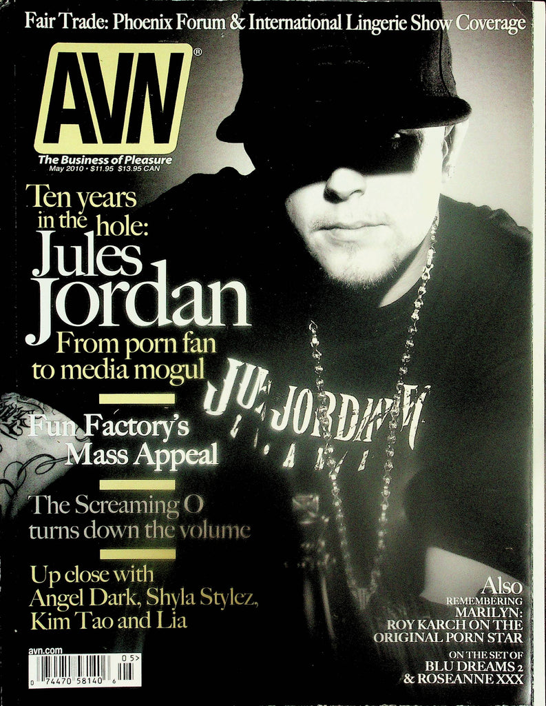 AVN Adult Video News Magazine  Jules Jordan / Angel Dark, Shyla Sylez   May 2010  102825lm-p