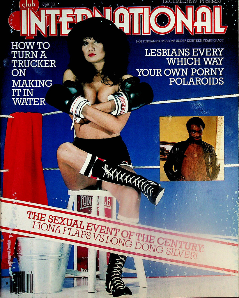 Club International Magazine  Fiona Flaps vs. Long Dong Silver  December 1979   Paul Raymond   101224lm-p