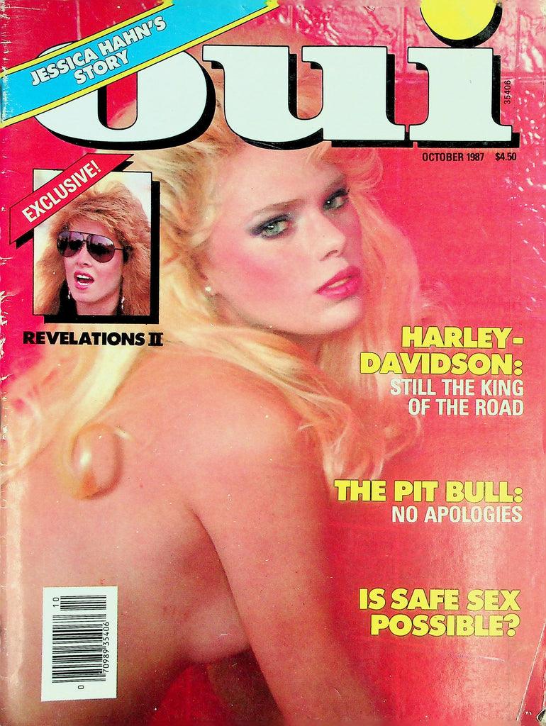 Oui Magazine  Covergirl Heather / Jessica Hahn's Story  October 1987     011626lmp