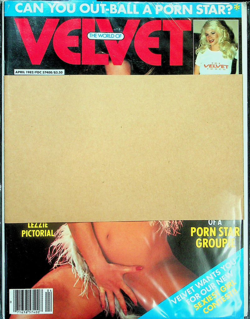 Velvet Busty Adult Magazine "Annie Ample Busts Loose for Velvet!" April 1982 123025lmp