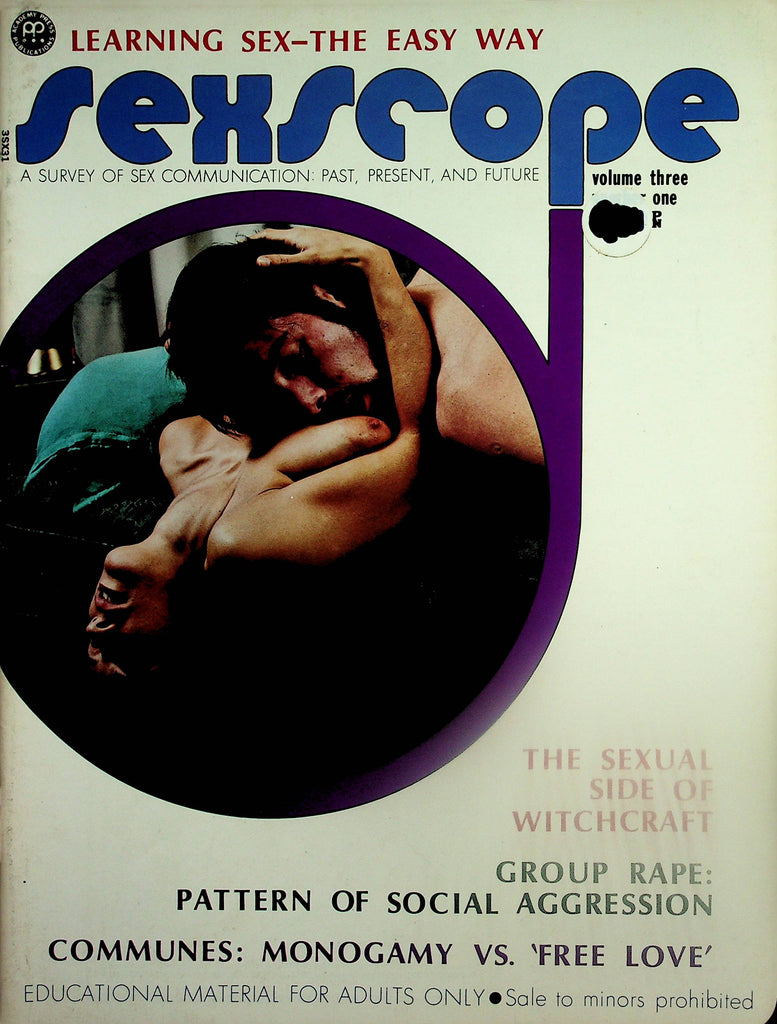 Sexscope Vintage Magazine  Learning Sex-The Easy Way / Monogamy vs. 'Free Love' vol.3 #1  1972  091925lm-p
