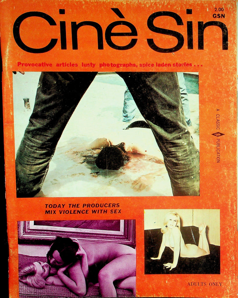 Cine' Sin Magazine   Nude Hollywood, The Blood Feast, My Tale Is Hot   May 1968      122725lmp