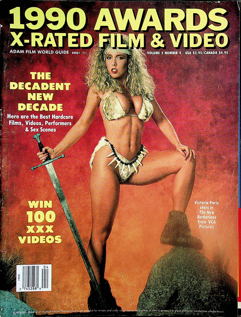 1990 Awards X-Rated Film & Video Magazine  Covergirl Victoria Paris  vol.5 #4 1990   040925lm-p